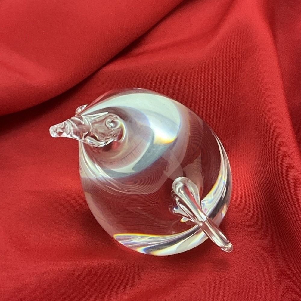 Steuben Glass Special Penguin 3" Figurine or Paperweight Broken Wing